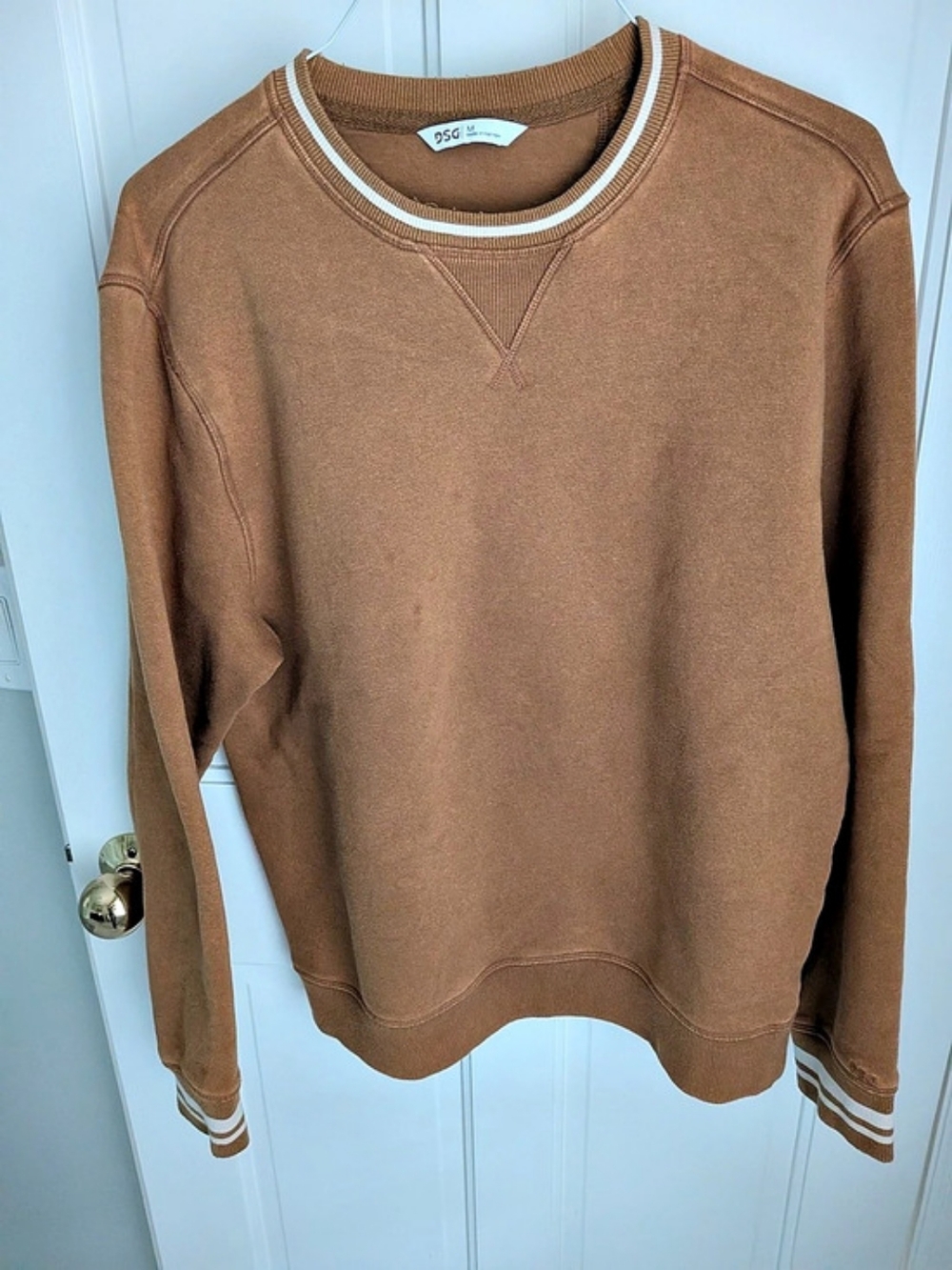 DSG Classic Fleece Crewneck Sweatshirt Brown Crewneck Sweatshirt